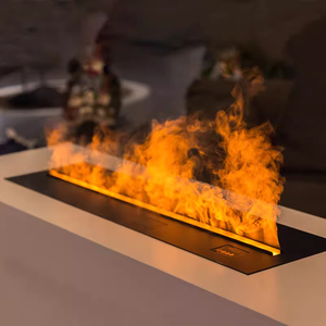 Meilleur cadeau du <span class=keywords><strong>Black</strong></span> <span class=keywords><strong>Friday</strong></span> : Meuble TV autoportant avec foyer atomisé à LED et effet de flamme, pour la décoration de salon familial et les fêtes - Product Image 6