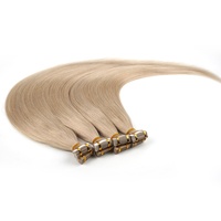 Extensions de cheveux humains vierges brésiliens Remy double épaisseur de haute qualité, en stock important, 50g/paquet