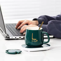 Chauffe-Tasse Intelligent en Céramique à Température Constante Automatique Électrique 55 Degrés Celsius pour Mug à Café