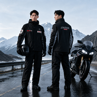 Veste et pantalon de pluie imperméables, respirants, haute visibilité, réfléchissants, robustes, unisexes, pour moto, pour homme
