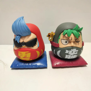 Alta calidad One Pieces 8 piezas Anime PVC figura de acción Luffy <span class=keywords><strong>Zoro</strong></span> Nami Sanji <span class=keywords><strong>BROOK</strong></span> Jinbe modelo en forma de huevo animación - Product Image 5