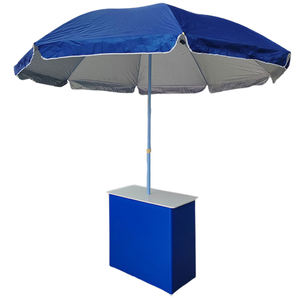 Comptoir d'Exposition Portable en <span class=keywords><strong>PP</strong></span>, Stand Publicitaire <span class=keywords><strong>Pop</strong></span>-Up de Promotion avec Parasol - Product Image 4
