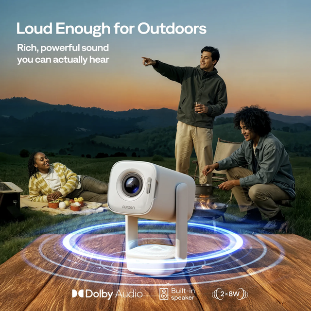 Aurzen D1 Air Full HD Native 1080P Home Cinema Video LED Portable Movie Smart Projector
