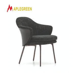 كرسي عشاء فاخر بتصميم إسكندنافي حديث وعصري من أقمشة بتصميم بسيط مناسب للمنازل والفنادق والفيلات والمطاعم