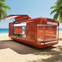 Remorque alimentaire mobile multifonctionnelle, cadre en tôle d'acier galvanisé, acier inoxydable, garantie 1 an, résistant à la rouille