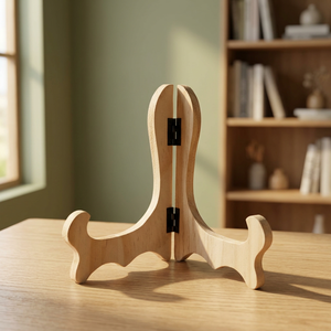 Soporte de Exhibición Plegable Moderno de Madera Zrosy ZR-98, Resistente y Ligero, para Marcos de Fotos Cuadrados, Reutilizable para Fiestas - Product Image 4
