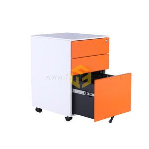 מכירת הטוב ביותר 3-מגירה מודרני ארון קבצים נייד פלדה עם עיצוב מתקפל עבור משרד הבית & הספר להשתמש גלגלים מתגלגל - Product Image 4