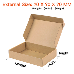 2k+ Sizes Stock Mailer <strong>Box</strong> Custom Shipping Boxes with Logo Low MOQ 100pcs Kraft Corrugated <strong>Paper</strong> <strong>Packaging</strong> <strong>Box</strong> Free Design - Product Image 2