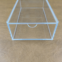 Boîte de rangement de luxe en acrylique transparent pour tuiles de Mahjong, capacité 160 tuiles américaines, 24,2x13,5x7,5cm, haute durabilité, divertissement familial