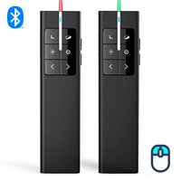 Présentateur sans fil Norwii N99s BLE avec pointeur laser inférieur à 1 mW, 2,4 GHz, portée de 100 m, souris aérienne pour PowerPoint, Keynote, Prezi