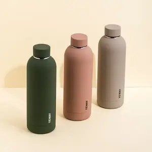 Yeway 2023 baru botol air matt selesai gym wanita dinding ganda baja nirkarat kustom anti bocor olahraga botol air untuk sekolah