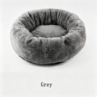 Coussin de lit pour animaux de compagnie en velours pelucheux, solide, luxueux, moderne, universel quatre saisons, pour chien et chat, avec housse amovible et lavable, emballage en boîte