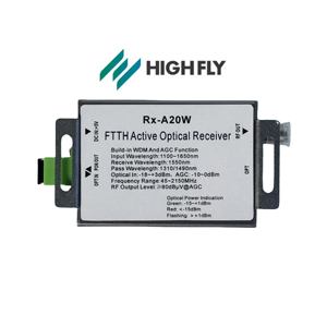 Récepteur optique FTTH Highfly Rx-A20W avec boîtier métallique 45-860/<span class=keywords><strong>950</strong></span>-2150MHz 1550nm, connecteurs SC/<span class=keywords><strong>APC</strong></span> F-Femelle, adaptateur d'alimentation DC2.1 - Product Image 2