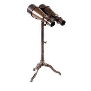 Jumelles indiennes en laiton Antique avec trépied, support de jumelles nautiques, fournisseurs de télescopes, inde - Product Image 1