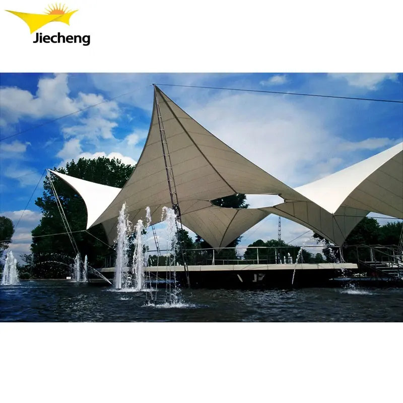 Manzara ve mimari membran için yelken şekilli çekme membran yapısı çadır