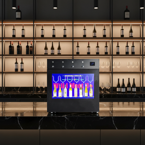 Réfrigérateur à <span class=keywords><strong>vin</strong></span> intelligent automatique, distributeur de <span class=keywords><strong>vin</strong></span> numérique pour 4 bouteilles - Product Image 1