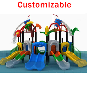 GREENGUARD Toboggan en plastique renforcé de fibre de carbone pour enfants, équipement de terrain de jeu extérieur pour enfants, lieu de villégiature - Product Image 5