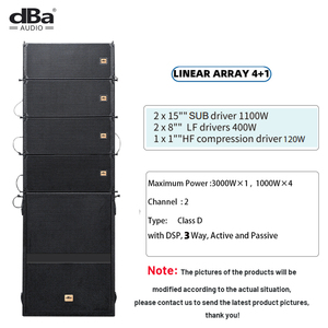 Mảng tuyến tính 4 + 1 3 cách 2 kênh DSP loa đầy đủ 1000 Watt Loa 3000 Watt - Product Image 2