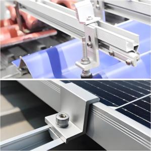 Vente en gros d'éléments en acier inoxydable et aluminium anodisé pour système de montage d'énergie solaire pour l'installation sur toiture en tuiles, ardoises ou tôles - Product Image 6