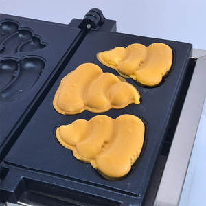 เครื่องวาฟเฟิลอีโมจิ220V 2000W แบบนอนสติ๊กแบบไฟฟ้าเครื่องวาฟเฟิลสำหรับรถเข็นอาหาร - Product Image 6