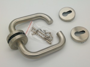 Manija de Puerta Tipo Palanca de Acero Inoxidable 304 con Clasificación de Resistencia al Fuego <span class=keywords><strong>1906</strong></span>, Diseño Europeo - Product Image 1