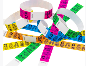 Bracelets imprimés numériques personnalisés sur le <span class=keywords><strong>thème</strong></span> de la romance en papier imperméable écologique pour les événements <span class=keywords><strong>et</strong></span> les cadeaux de fête - Product Image 4