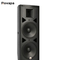 Haut-parleur PA professionnel 2 voies 15 pouces 600W 4 Ohm 98dB 127dB SPL passif pour système sonore DJ, église, club