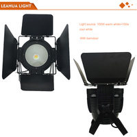 Lumière de scène 200W COB LED blanc froid + blanc chaud, lumière PAR de studio avec plaque de blocage de la lumière avec DMX pour fête, mariage, théâtre, concert