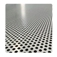 Grille de maille de haut-parleur de plaque de tôle perforée en acier plat à trou hexagonal