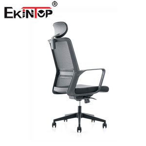 Fauteuil de bureau ergonomique pivotant en maille pour visiteurs et cadres, avec accoudoirs fixes et soutien lombaire, idéal pour salles de réunion - Vente en gros - Product Image 3