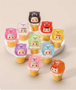 Nouveauté 2025 : Breloques en résine animaux de dessin animé mignons, luminescentes dans le noir, résistantes à la corrosion et durcissables à la chaleur, pour porte-clés créatifs DIY - Product Image 4