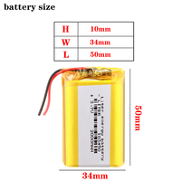 3,7V 103450 2000mAh Großhandel Zugelassener Wiederaufladbarer Lithium-Polymer-Akku