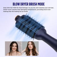 PTC Heater Negative Ion One Step 360 Wave Brush 3-en-1 Outils de coiffage Peigne chauffant en nylon SmoothStyle et brosse sèche-cheveux