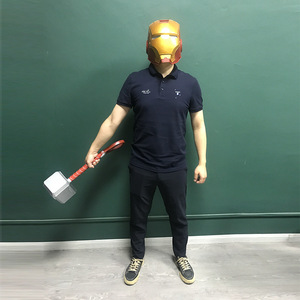 <span class=keywords><strong>Casco</strong></span> de <span class=keywords><strong>Iron</strong></span> Man y Máscara de <span class=keywords><strong>Spider</strong></span>-Man de Metal, Máscara Completa Luminosa, Figura del Martillo de Thor, Decoración para Fiestas de Cumpleaños - Product Image 5