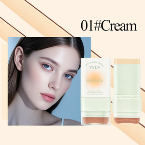 Stick correcteur et fond de teint double tête jaune et noir, résistant à l'eau et au maquillage, avec hydratant et propriétés éclaircissantes - Product Image 4