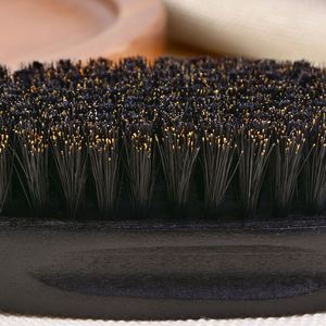 Wholesale Custom Black Men Wooden <b>Beard</b> Brush High Quality Natural Boar Bristle <b>Beard</b> Brush - Product Image 5