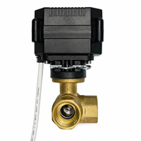 Katup Bola Listrik 3 Arah dengan Konfigurasi L-Port 1/2" 3/4" 1" 12V 24V DC