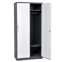 Armoire de classement en acier moderne avec serrure, démontable et résistante à l'humidité pour le rangement de bureau