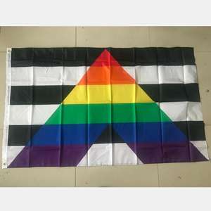 Bandera del Orgullo Arcoíris Personalizada con Diseño de Nacido de Esta Forma para Eventos, 100% Poliéster, 3x5 pies, Bandera del Orgullo LGBTQ con Dos Ojales - Product Image 5