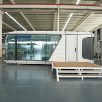 Maison modulaire préfabriquée en acier luxueuse à 3 chambres, capsule spatiale, maisons préfabriquées, mini-maison avec cuisine et salle de bain