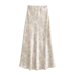 European and American style sexy and elegant design sense fashionable and versatile satin leopard print <b>fish</b> tail skirt - Product Image 6