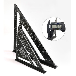7/12Inch Tam Giác Góc Thước Đo Nhôm Hợp Kim Tốc Độ Vuông Đo Thước Thợ Mộc Chế Biến Gỗ Biện Pháp Công Cụ - Product Image 5