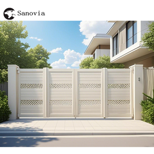 Tối Giản Hiện Đại Công Nghiệp Nhôm Gấp Cổng Ngoài Trời Điện Cổng Nhôm Biệt Thự Cổng - Product Image 6