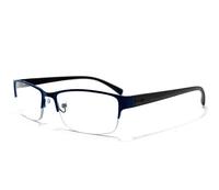 Lunettes demi-cerclées anti-lumière bleue pour hommes, style Business Punk, avec verres auxiliaires pour la vision des couleurs et la différenciation chromatique