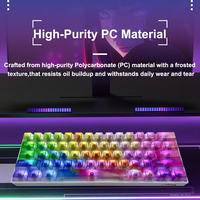 Lot de 120 touches de clavier mécanique personnalisées, thème Streaming Rainbow Rhythm, profil Cherry, impression UV 3D sur PC