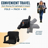 Sac à dos rembourré avec poignées, Portable, personnalisé, coussin inclinable, pour stade, blanchiment, siège, avec accoudoir et sangles de transport