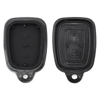 2 Buttons Vehicle Blank Key Case Locksmith Auto Replacement Remote Car Key Shell Accessories with Silicone Pad