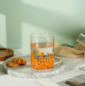 11oz 310ml verrerie à la main droite verre à liqueur tasse Transparent couleur <span class=keywords><strong>Orange</strong></span> point boire pour l'eau <span class=keywords><strong>jus</strong></span> bière Cocktail - Product Image 6