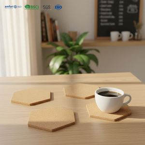 Posavasos Personalizados de Cuero y Corcho Resistentes con Logotipo, Color y Tamaño a Medida para Cafeterías, Bares y Restaurantes - Product Image 1