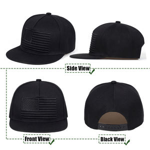 หมวกเบสบอลลายพรางธงชาติอเมริกาคุณภาพสูงสำหรับผู้ชาย หมวกแบบ Snapback หมวกเบสบอลลายธงชาติอเมริกัน หมวกทรง Trucker - Product Image 3